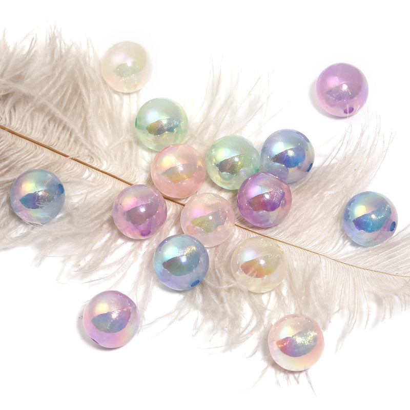 Wholesale 100pcs/pack Luminous 16mm acrylic luminous sparkling round beads diy beads